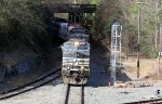 NS 9421 leads train E25 past the signal at Boylan